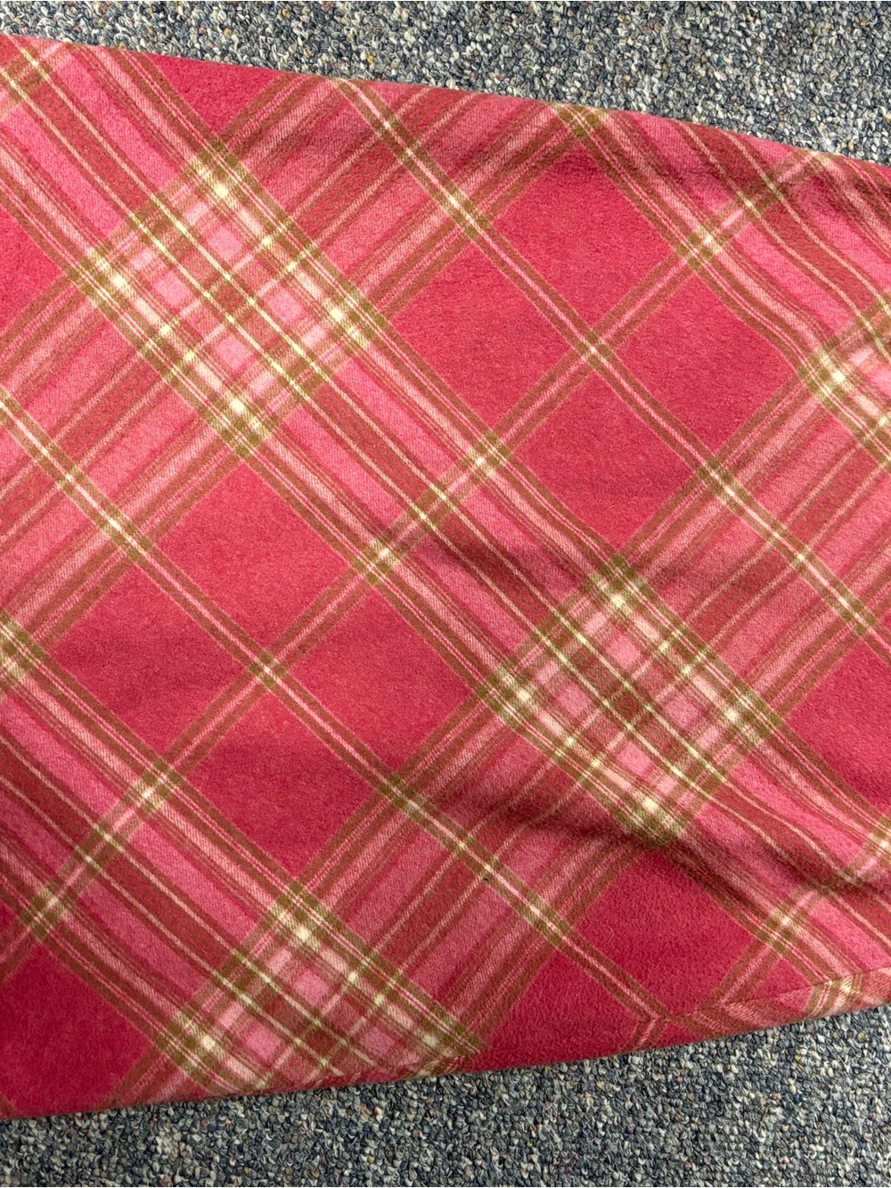 Kenneth Cole Red Plaid A-Line Skirt with Green & Cream Accents - Picture 3 of 4